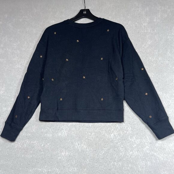 Rails Sweater Womens Small Black Ramona Star Embroidered Pullover Long Sleeve - Picture 7 of 11
